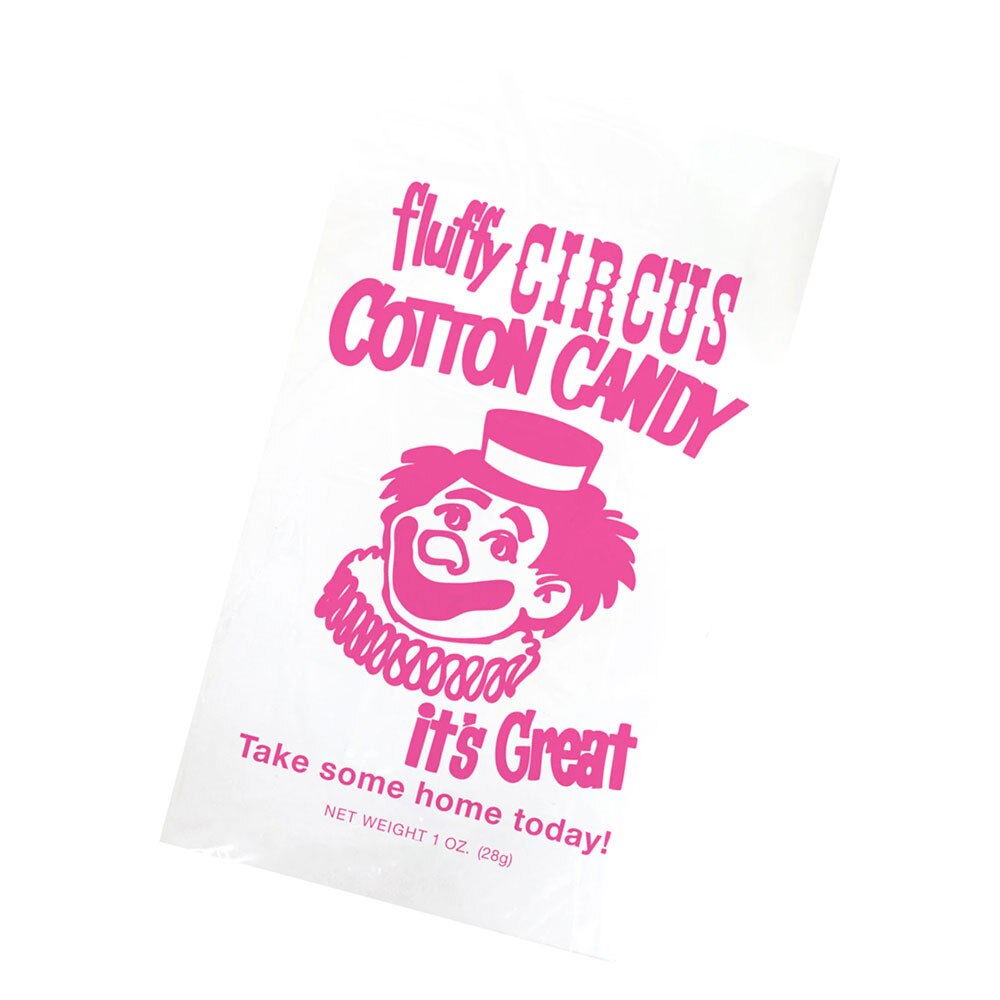 Candy Floss Bags x 1000 - Clown Print